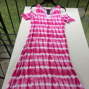 Design history Tie dye maxi dress